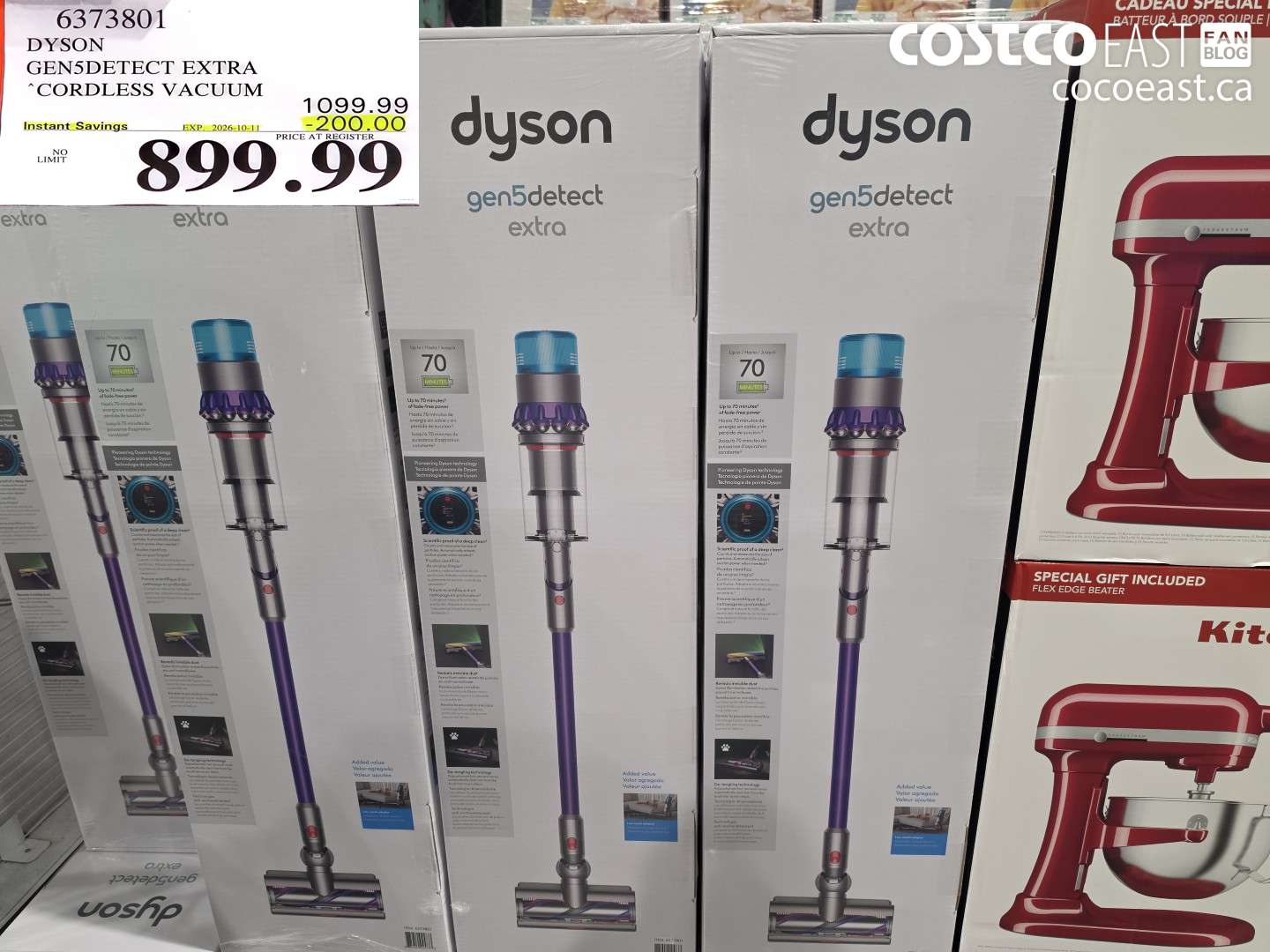6373801 DYSON GEN5DETECT EXTRA CORDLESS VACUUM ($200.00 INSTANT SAVINGS EXPIRES ON 2026-10-11) $899.99