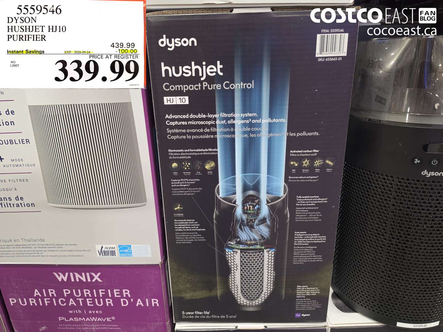 5559546 DYSON HUSHJET HJ10 PURIFIER ($100.00 INSTANT SAVINGS EXPIRES ON 2026-09-24) $339.99