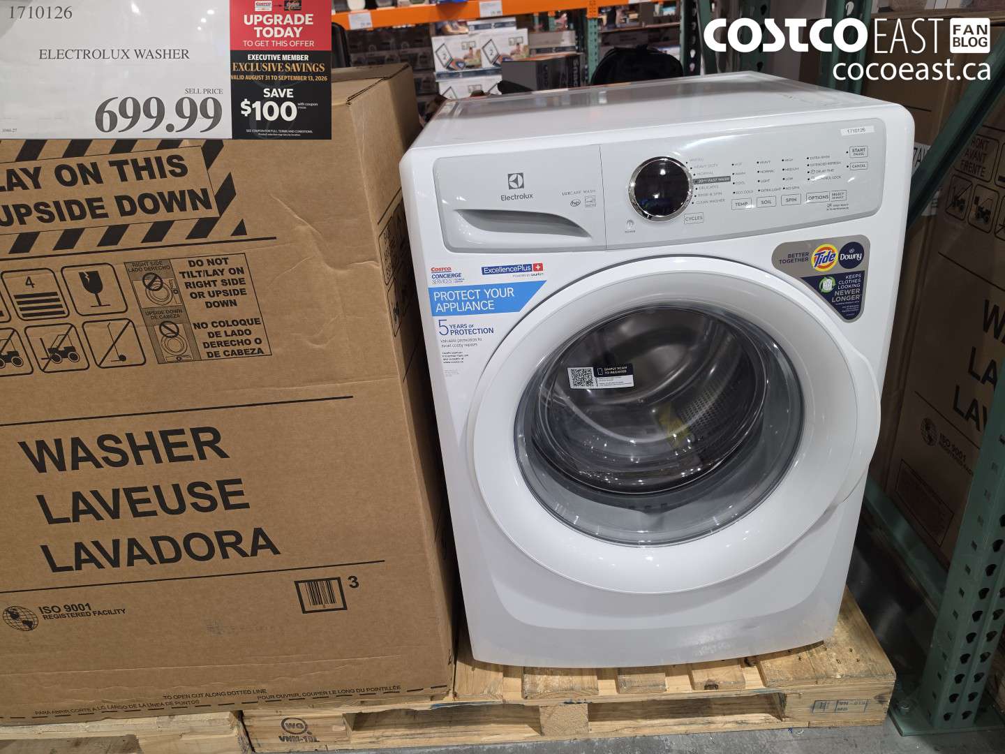 1710126 ELECTROLUX WASHER ($100.00 INSTANT SAVINGS EXPIRES ON 2026-09-13) $599.99