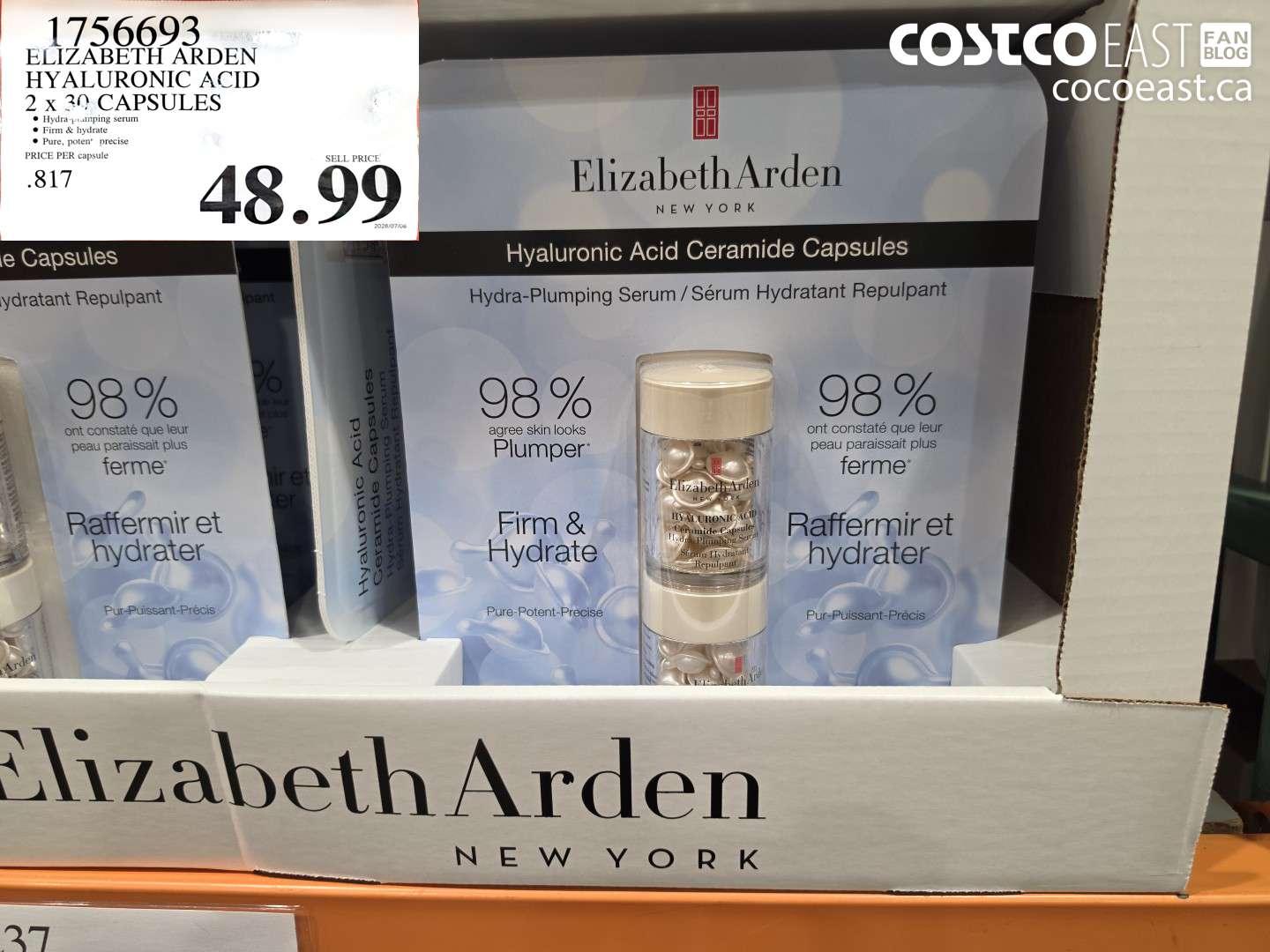 1756693 ELIZABETH ARDEN HYALURONIC ACID 2 X 30 CAPSULES $48.99