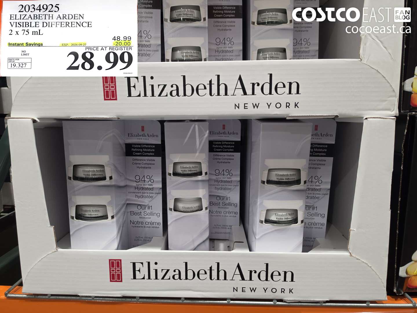 2034925 ELIZABETH ARDEN VISIBLE DIFFERENCE 2 X 75 ML ($20.00 INSTANT SAVINGS EXPIRES ON 2026-09-27) $28.99