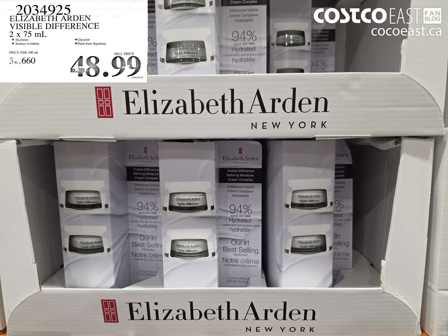 2034925 ELIZABETH ARDEN VISIBLE DIFFERENCE 2 X 75 ML $48.99