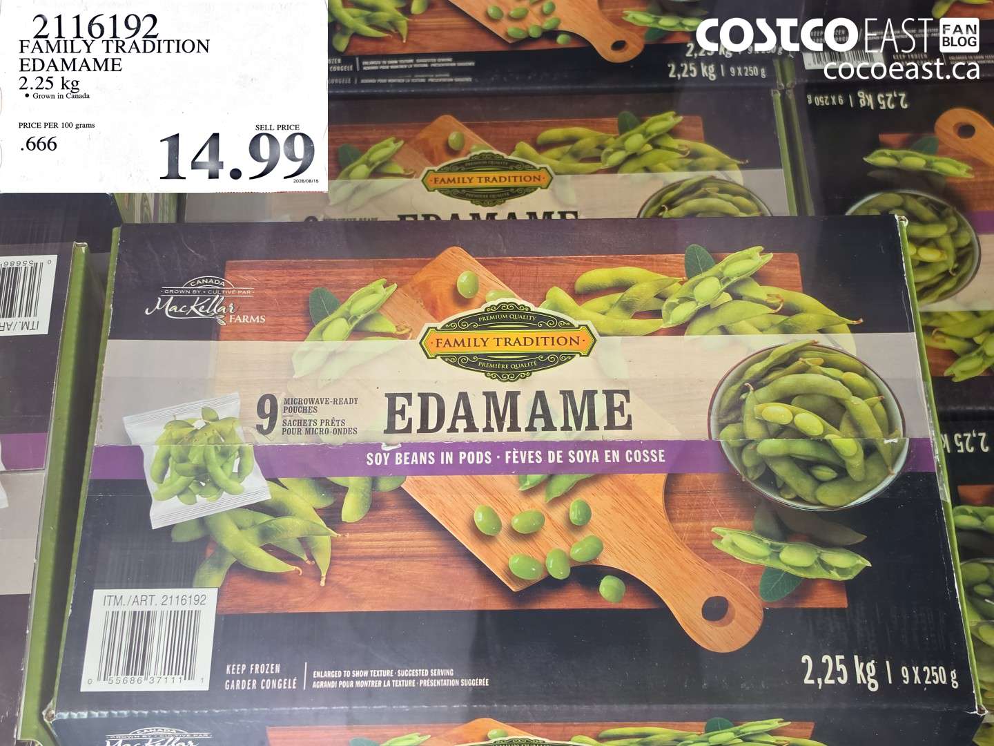 2116192 FAMILY TRADITION EDAMAME 2.25 KG $14.99