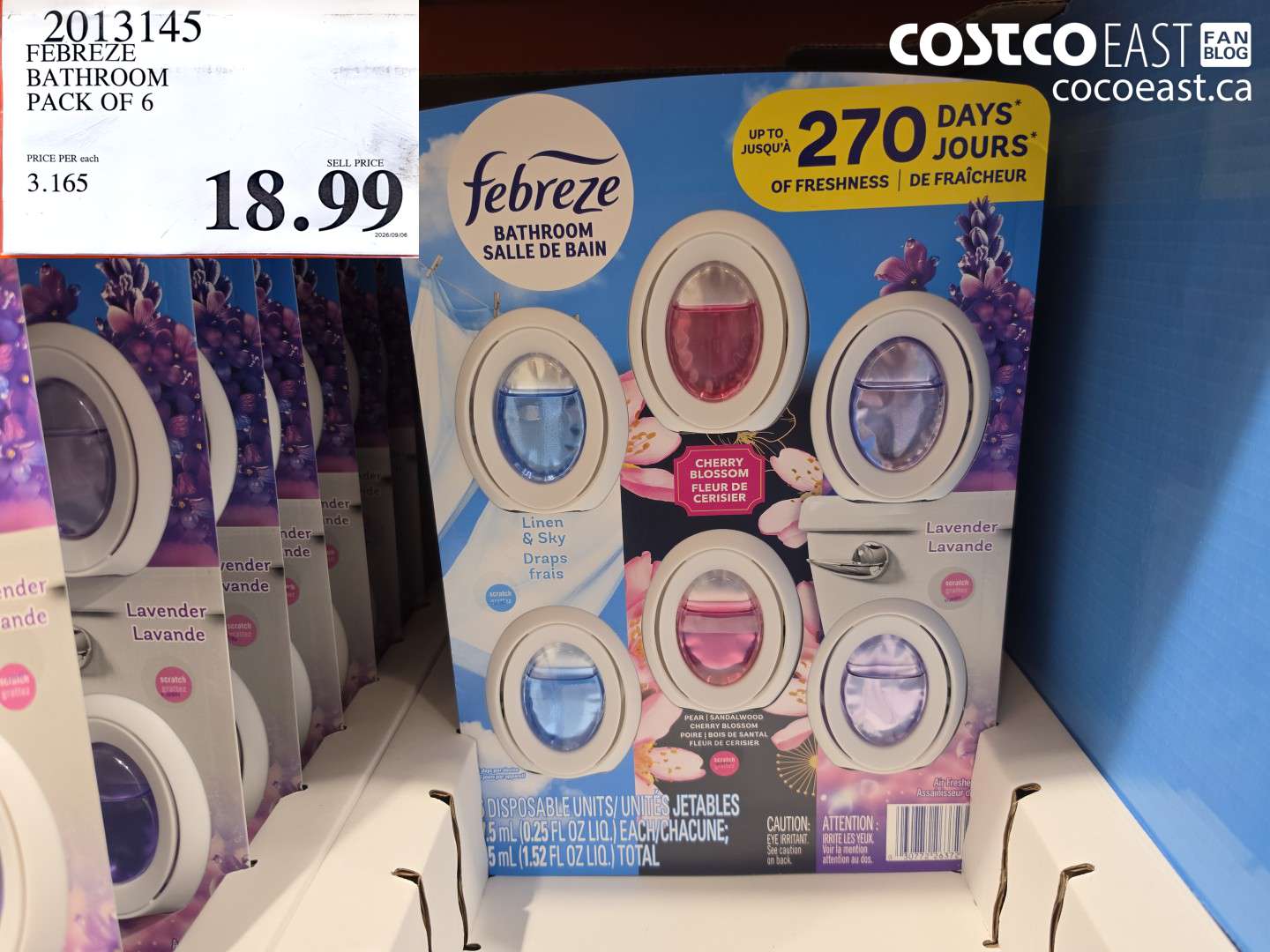 2013145 FEBREZE BATHROOM PACK OF 6 $18.99