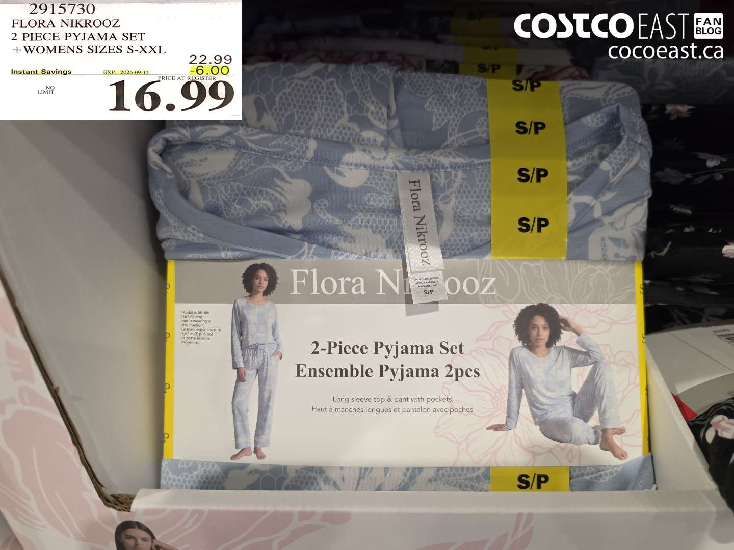 2915730 FLORA NIKROOZ 2 PIECE PYJAMA SET WOMENS SIZES S-XXL ($6.00 INSTANT SAVINGS EXPIRES ON 2026-09-13) $16.99