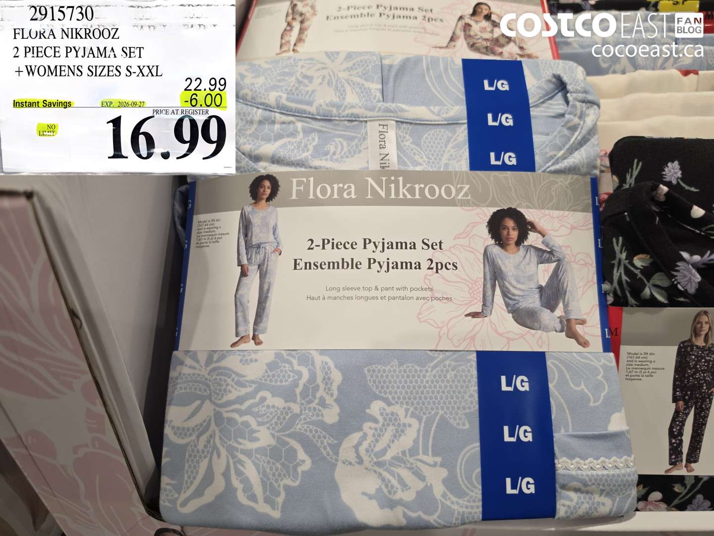 2915730 FLORA NIKROOZ 2 PIECE PYJAMA SET WOMENS SIZES S-XXL ($6.00 INSTANT SAVINGS EXPIRES ON 2026-09-27) $16.99