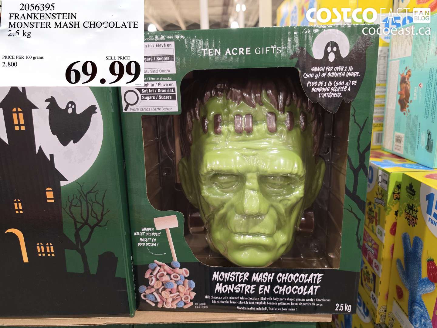 2056395 FRANKENSTEIN MONSTER MASH CHOCOLATE 2.5 KG $69.99