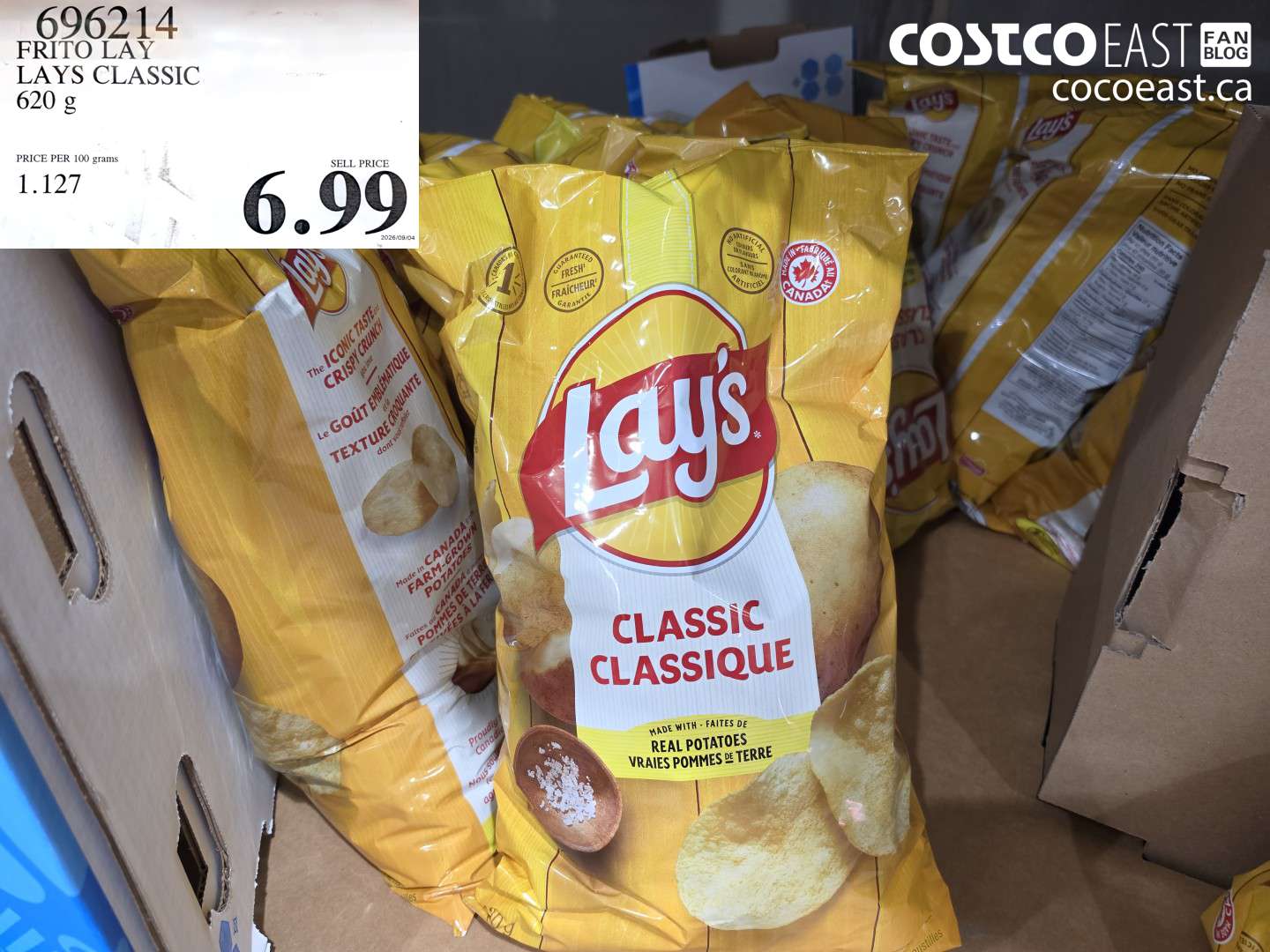 696214 FRITO LAY LAYS CLASSIC 620 G $6.99
