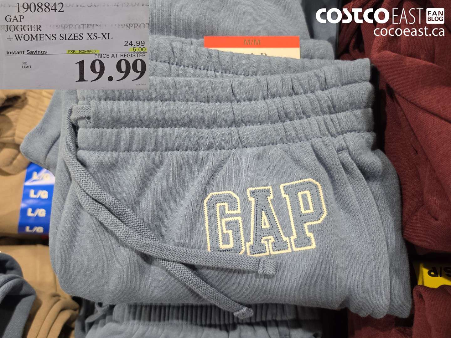 1908842 GAP JOGGER + WOMENS SIZES XS-XL ($5.00 INSTANT SAVINGS EXPIRES ON 2026-09-20) $19.99