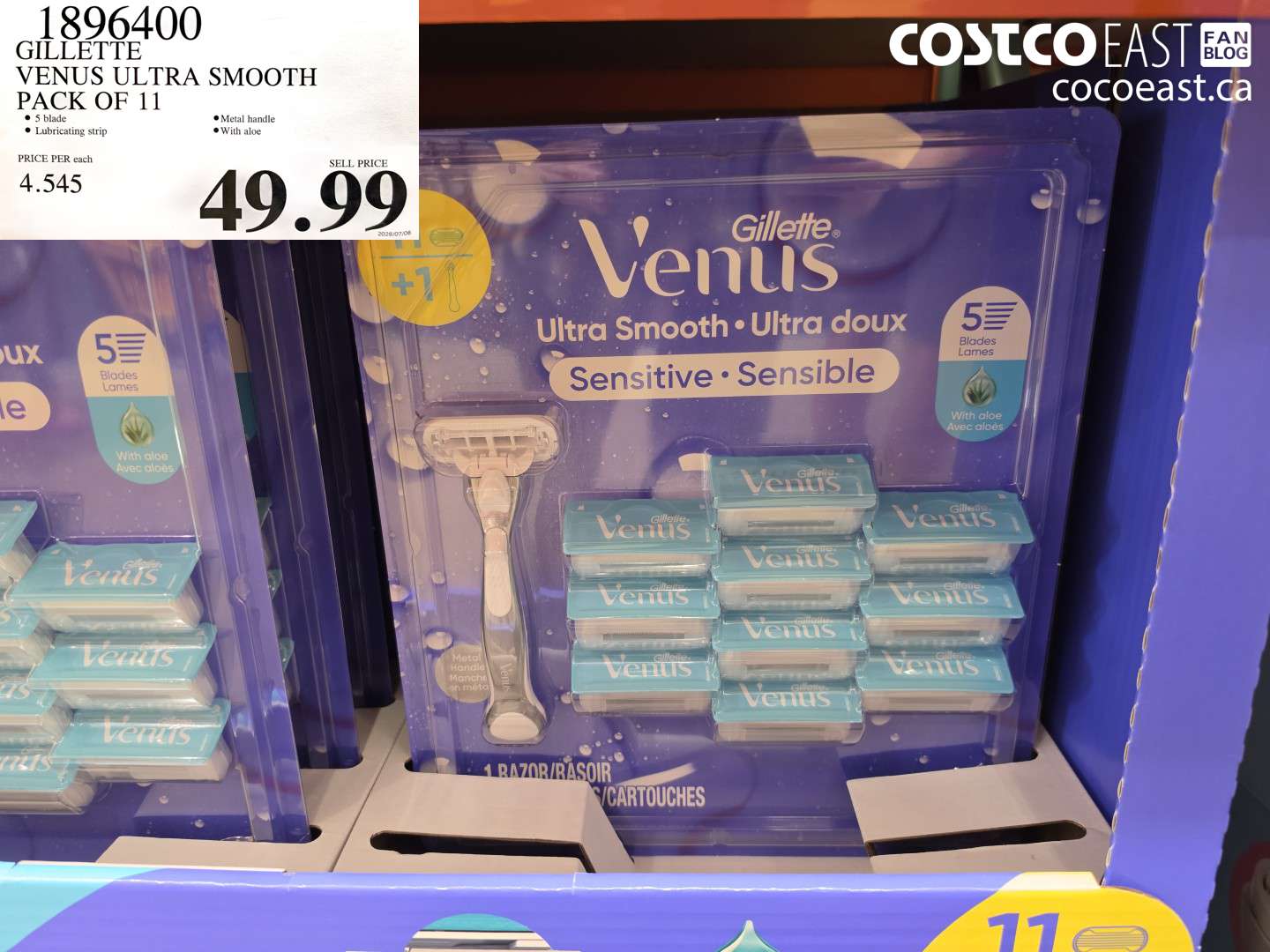 1896400 GILLETTE VENUS ULTRA SMOOTH PACK OF 11 $49.99