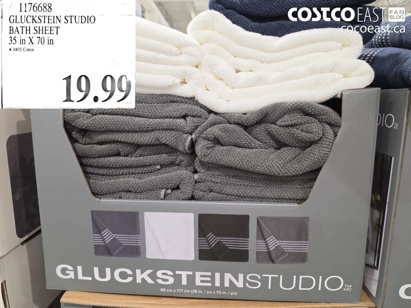 1176688 GLUCKSTEIN STUDIO BATH SHEET 35 IN X 70 IN $19.99