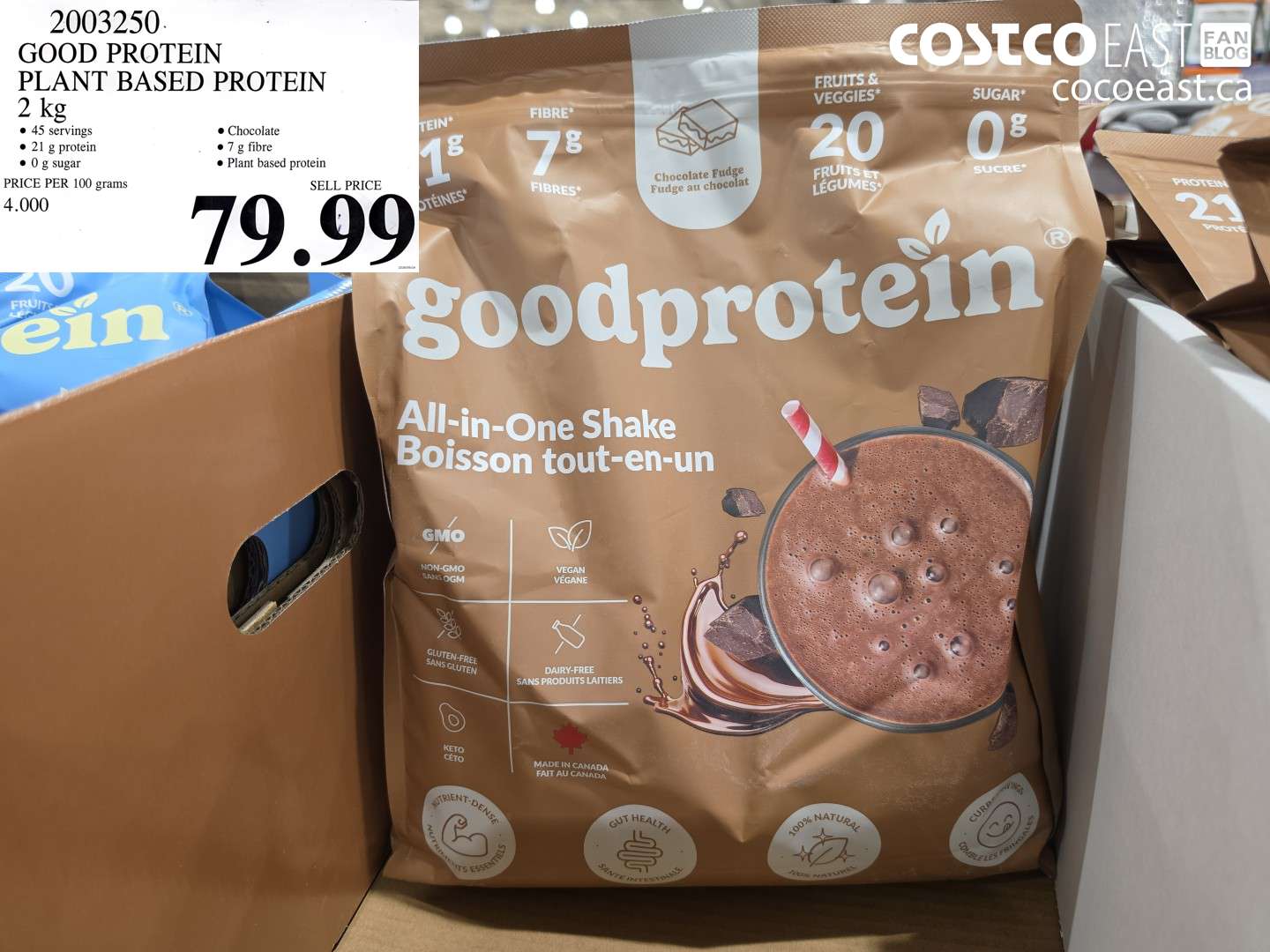 2003250 GOOD PROTEIN PLANT BASED PROTEIN 2 KG $79.99