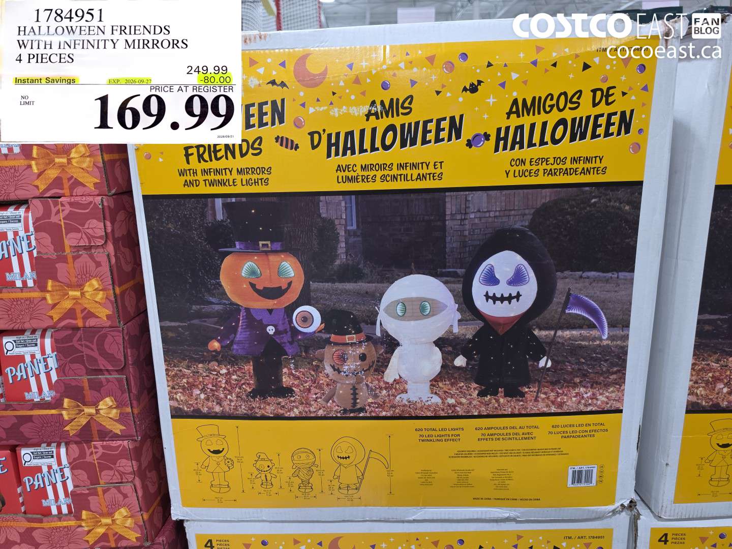1784951 HALLOWEEN FRIENDS WITH INFINITY MIRRORS 4 PIECES ($80.00 INSTANT SAVINGS EXPIRES ON 2026-09-27) $169.99