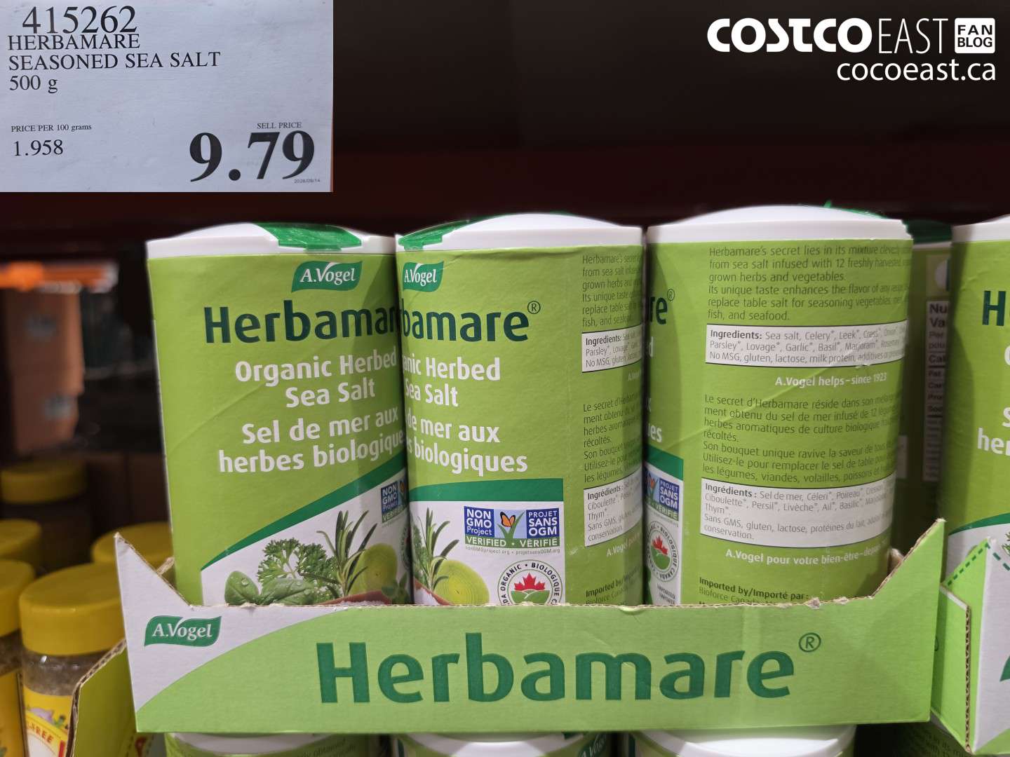 415262 HERBAMARE SEASONED SEA SALT 500 G $9.79