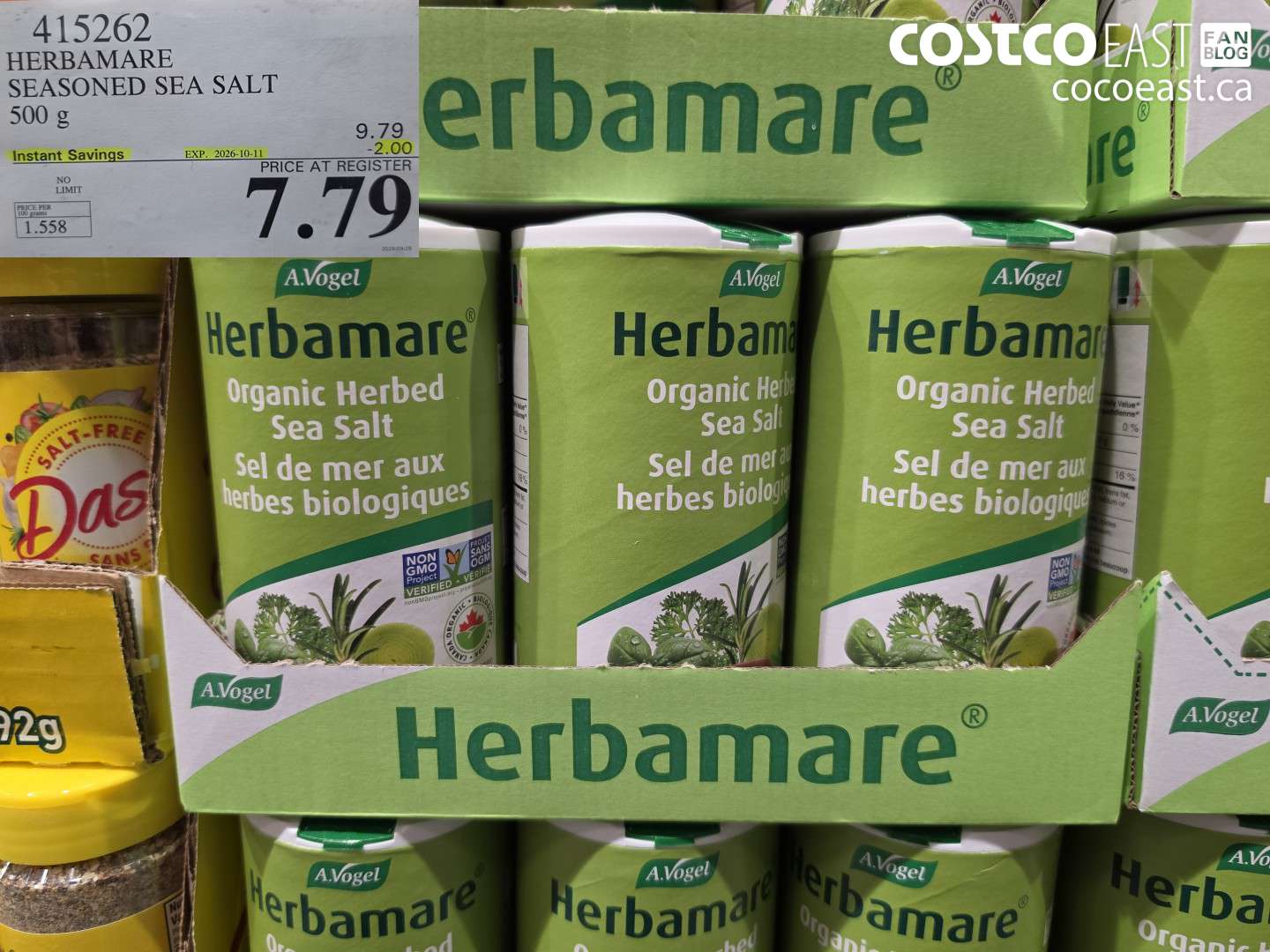 415262 HERBAMARE SEASONED SEA SALT 500 G ($2.00 INSTANT SAVINGS EXPIRES ON 2026-10-11) $7.79