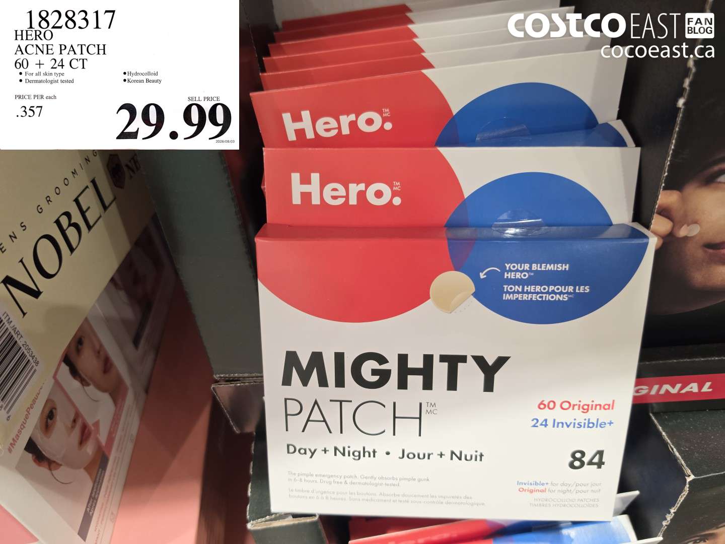 1828317 HERO ACNE PATCH 60 + 24 CT $29.99