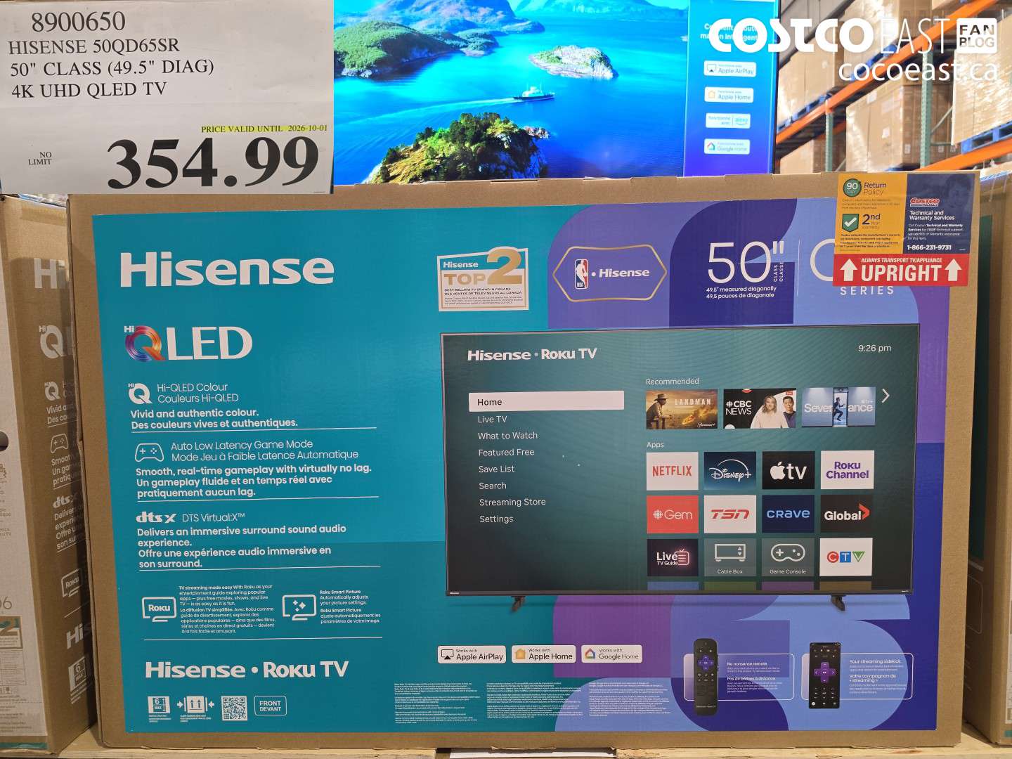 8900650 HISENSE 50QD65SR 50