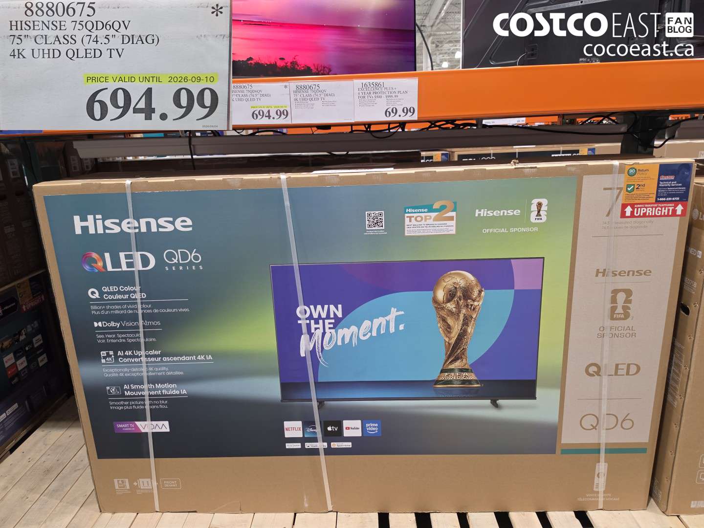 8880675 HISENSE 75QD6QV 75