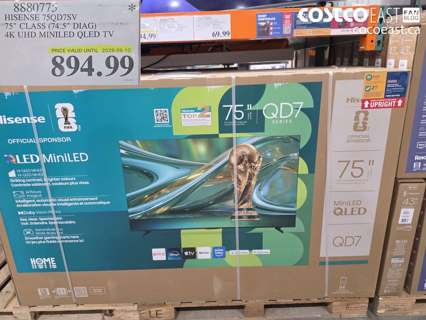 8880775 HISENSE 75QD7SV 75