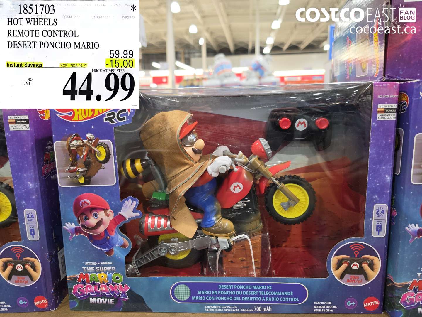 1851703 HOT WHEELS REMOTE CONTROL DESERT PONCHO MARIO ($15.00 INSTANT SAVINGS EXPIRES ON 2026-09-27) $44.99