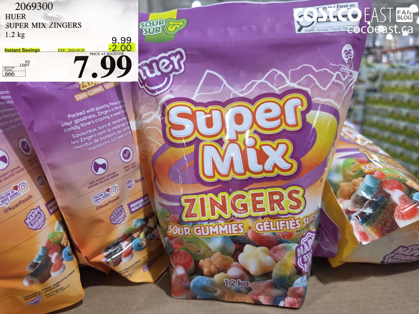 2069300 HUER SUPER MIX ZINGERS 1.2 KG ($2.00 INSTANT SAVINGS EXPIRES ON 2026-09-29) $7.99