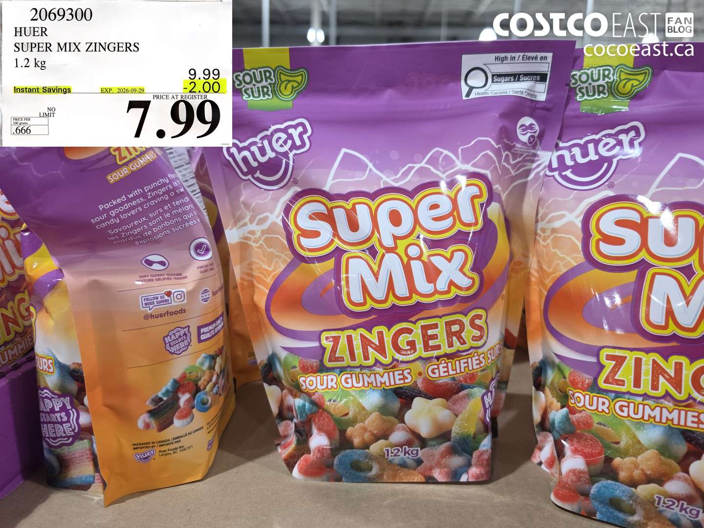 2069300 HUER SUPER MIX ZINGERS 1.2 KG ($2.00 INSTANT SAVINGS EXPIRES ON 2026-09-29) $7.99