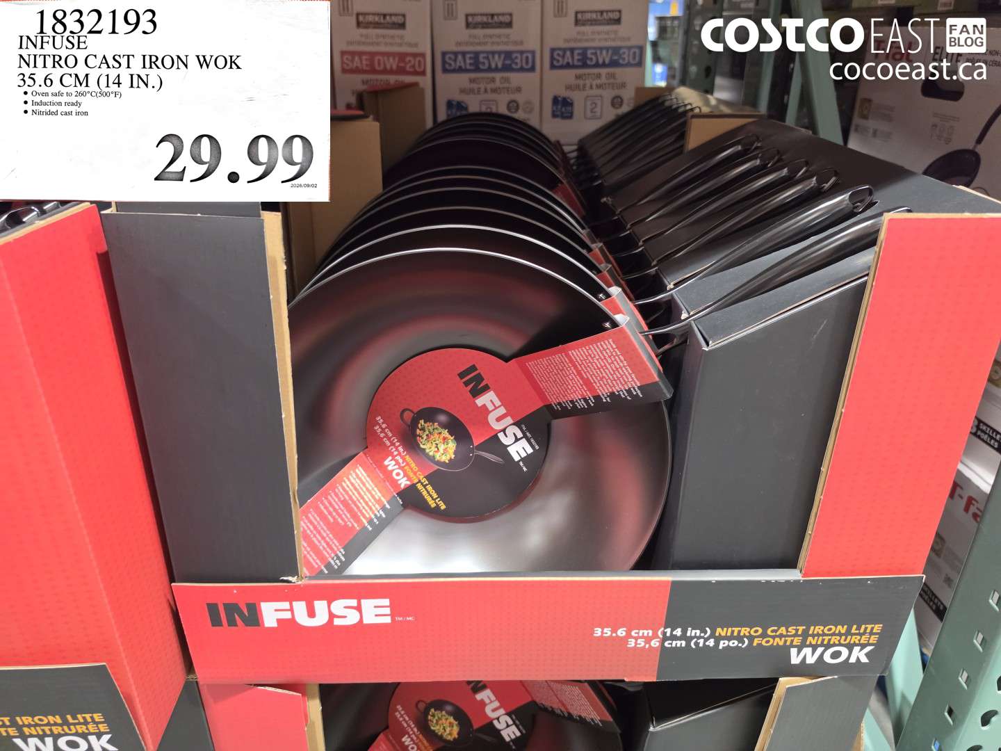 1832193 INFUSE NITRO CAST IRON WOK 35.6 CM (14 IN.) $29.99