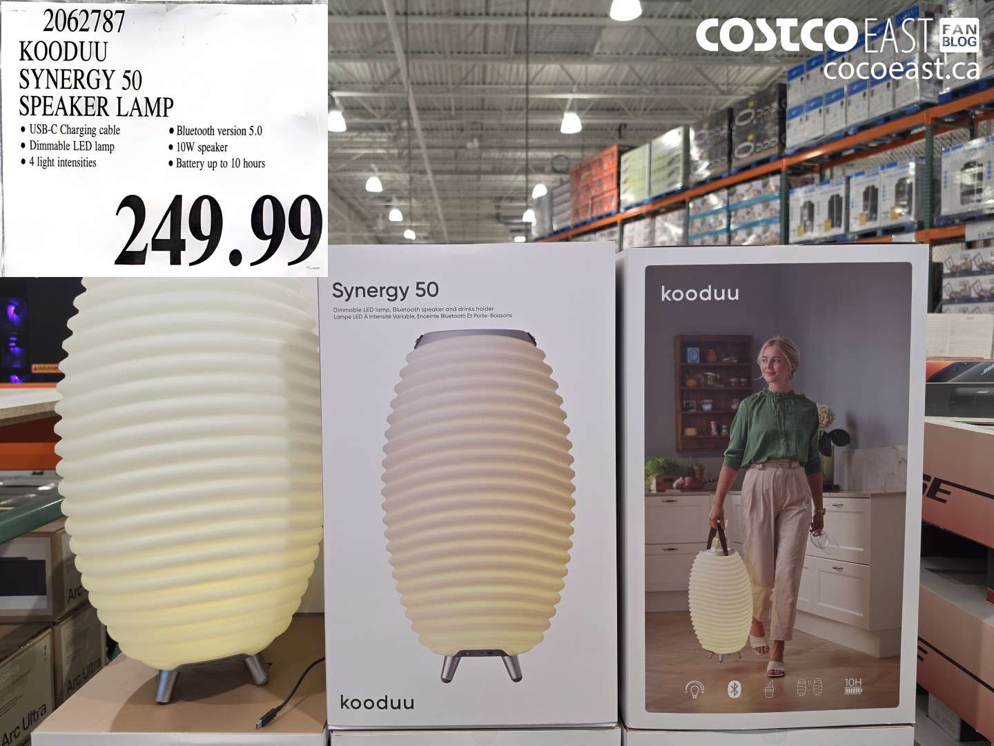 2062787 KOODUU SYNERGY 50 SPEAKER LAMP $249.99