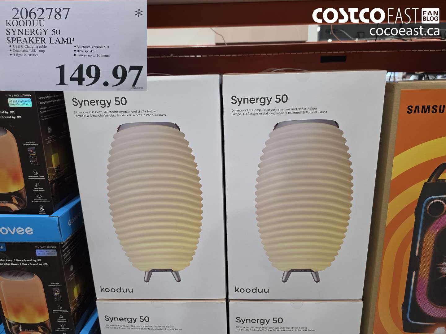 2062787 KOODUU SYNERGY 50 SPEAKER LAMP $149.97