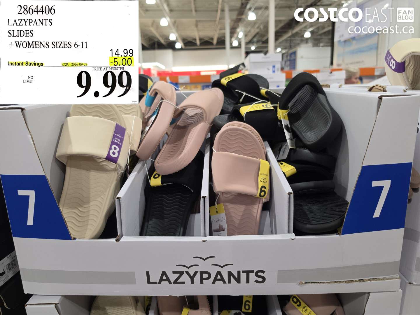 2864406 LAZYPANTS SLIDES WOMENS SIZES 6-11 ($5.00 INSTANT SAVINGS EXPIRES ON 2026-09-27) $9.99