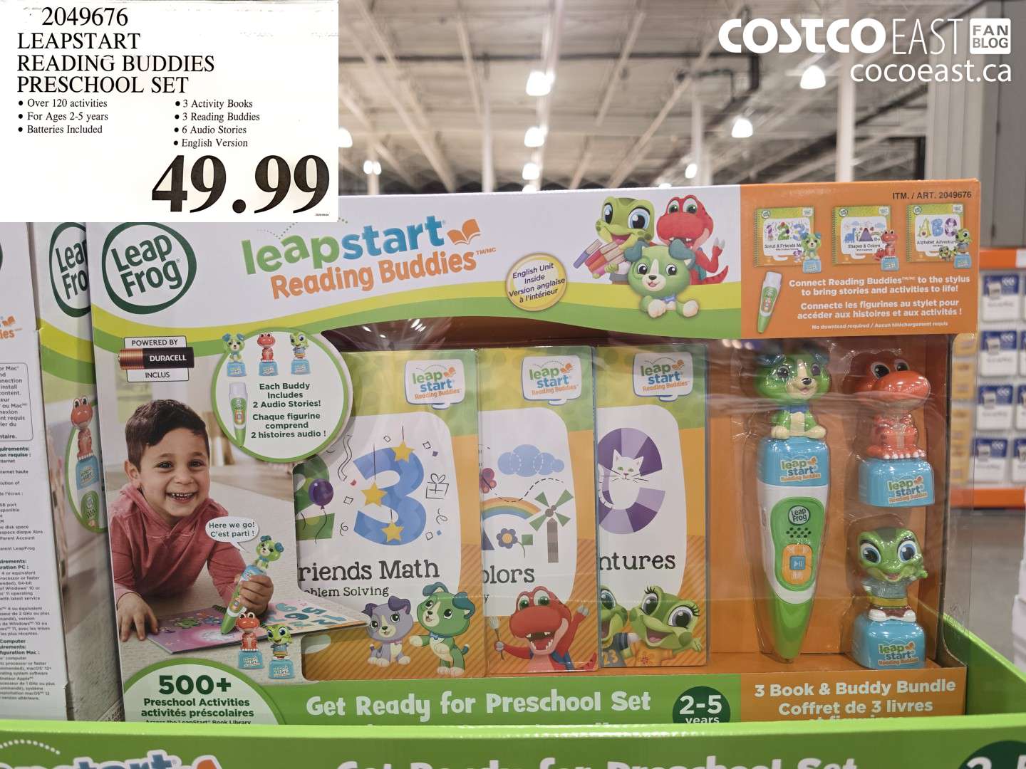 2049676 LEAPSTART READING BUDDIES PRESCHOOL SET $49.99