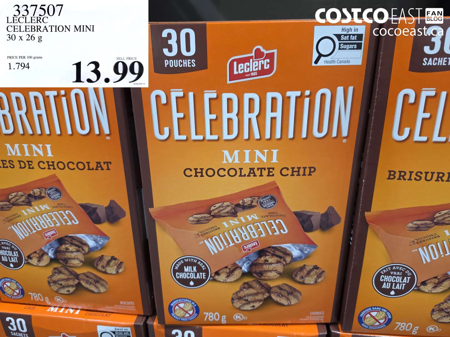 337507 LECLERC CELEBRATION MINI 30 X 26 G $13.99
