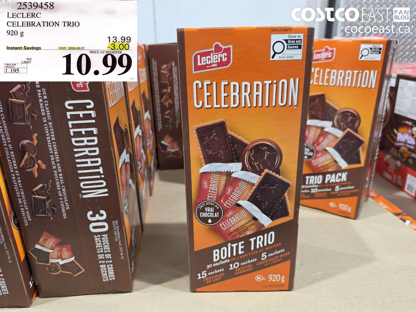 2539458 LECLERC CELEBRATION TRIO 920 G ($3.00 INSTANT SAVINGS EXPIRES ON 2026-09-27) $10.99