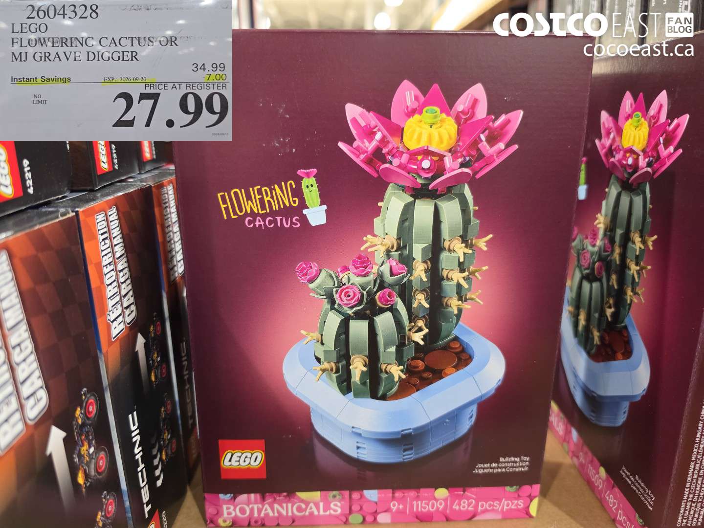 2604328 LEGO FLOWERING CACTUS OR MJ GRAVE DIGGER ($7.00 INSTANT SAVINGS EXPIRES ON 2026-09-20) $27.99