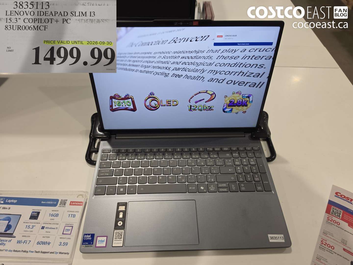 3835113 LENOVO IDEAPAD SLIM I3 15.3
