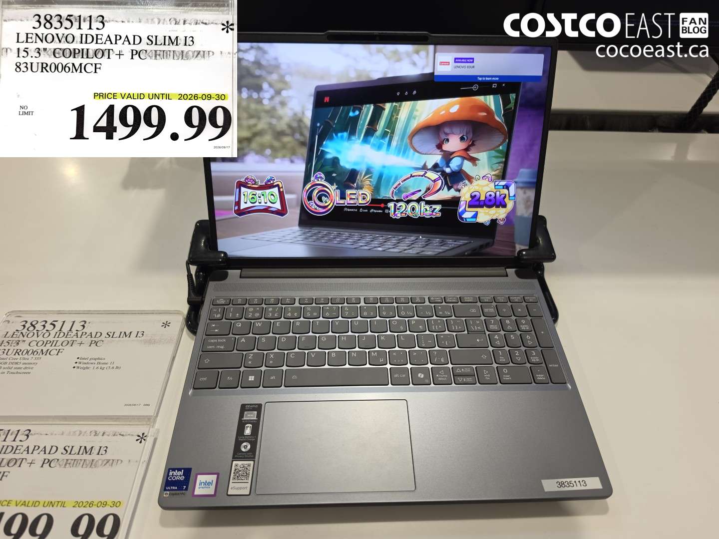 3835113 LENOVO IDEAPAD SLIM I3 15.3