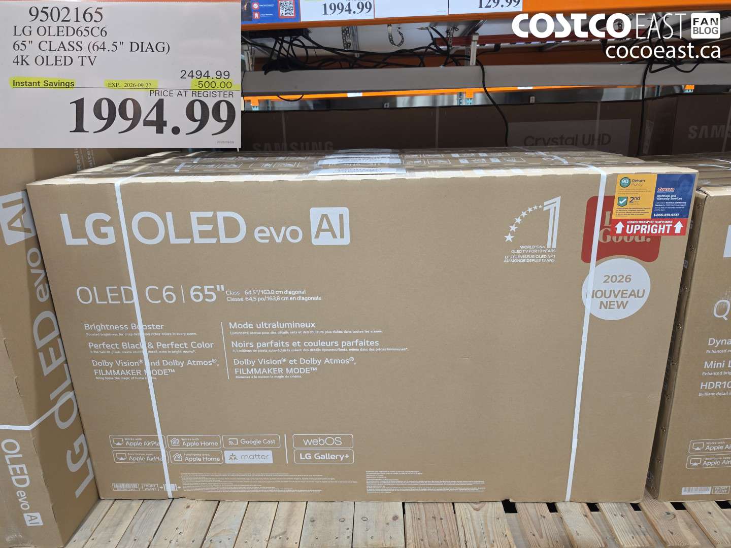 9502165 LG OLED65C6 65