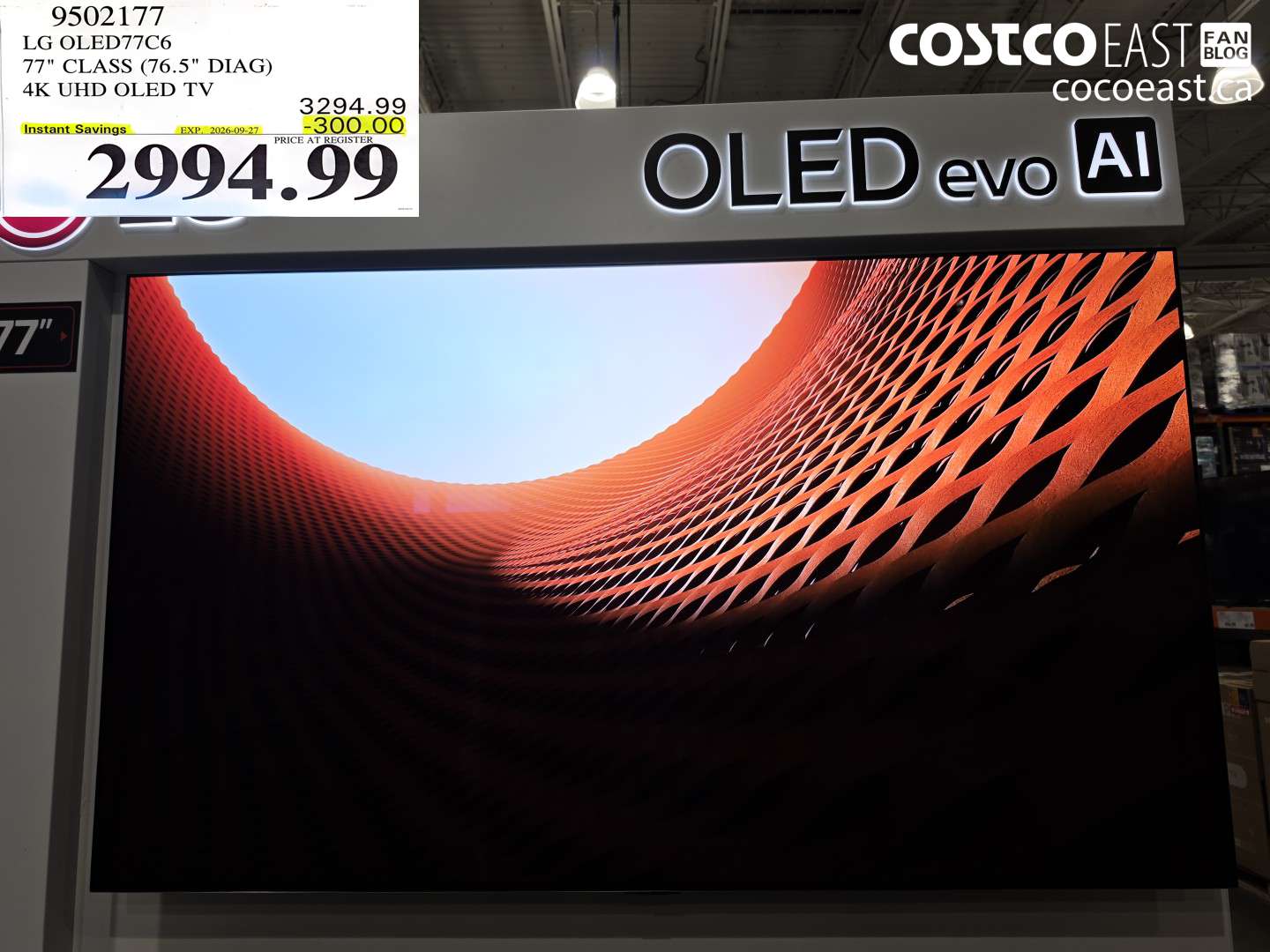 9502177 LG OLED77C6 77