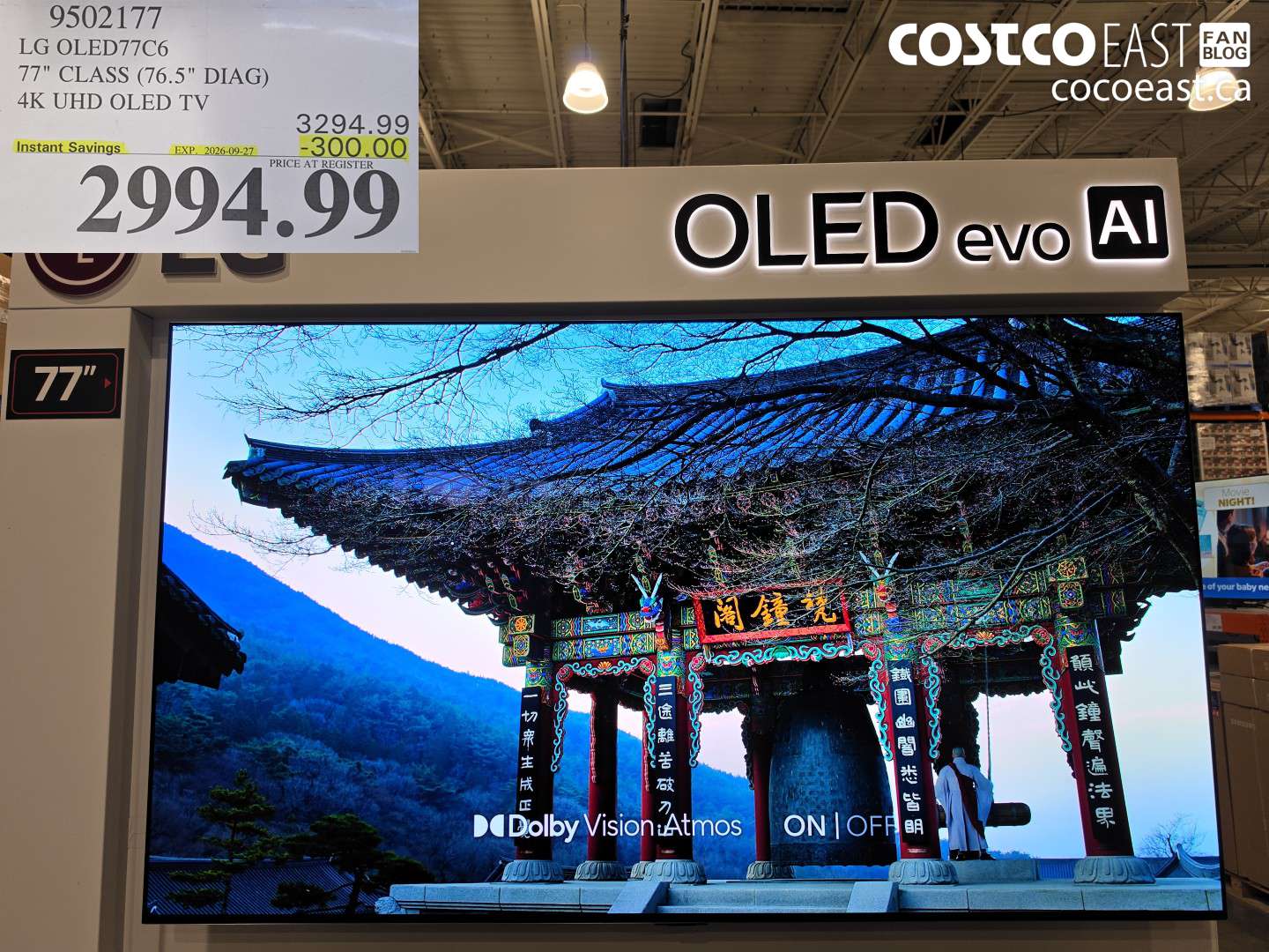 9502177 LG OLED77C6 77