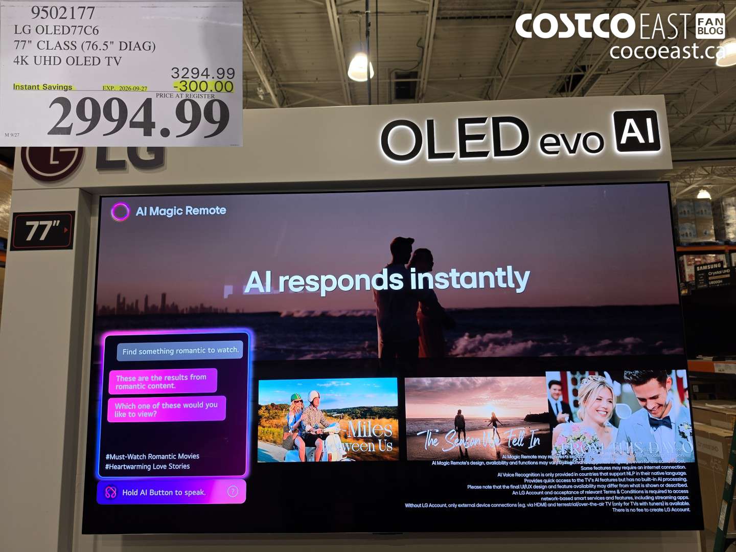 9502177 LG OLED77C6 77