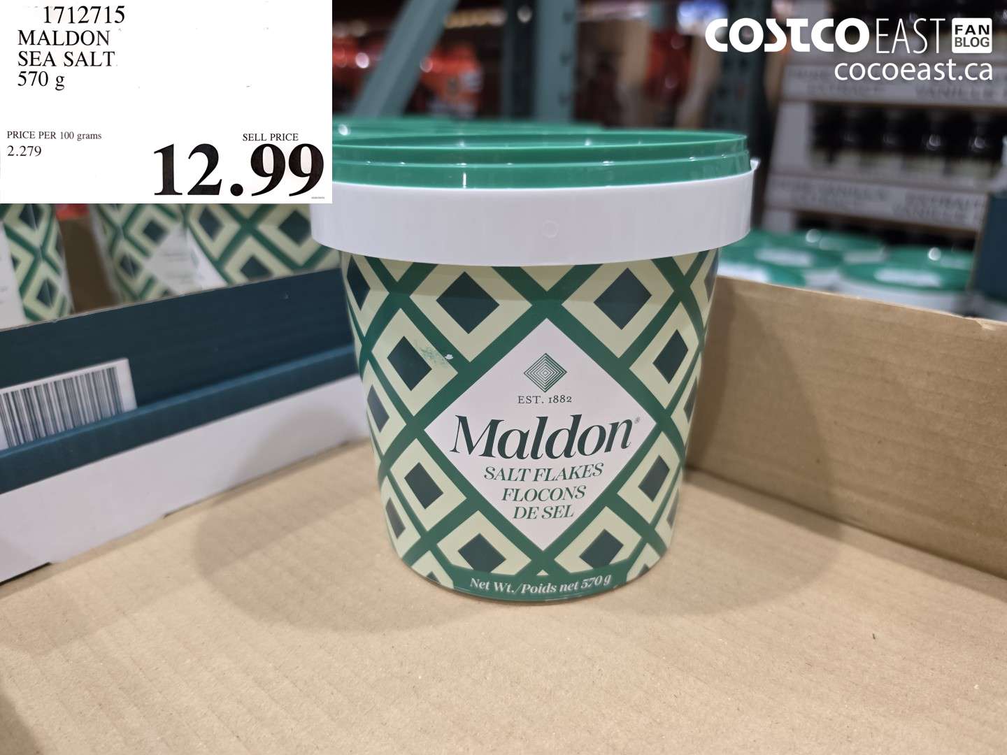 1712715 MALDON SEA SALT 570 G $12.99