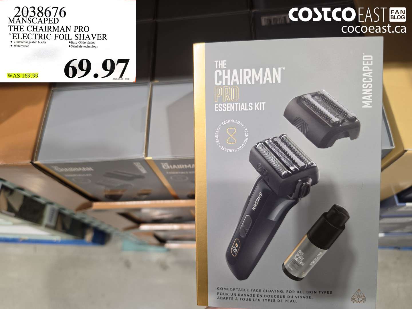 2038676 MANSCAPED THE CHAIRMAN PRO ELECTRIC FOIL SHAVER $69.97