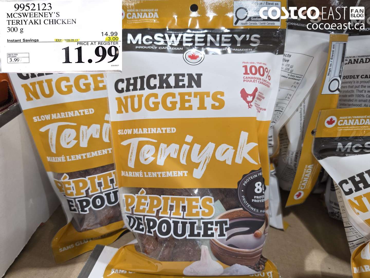 9952123 MCSWEENEY'S TERIYAKI CHICKEN 300 G ($3.00 INSTANT SAVINGS EXPIRES ON 2026-09-13) $11.99