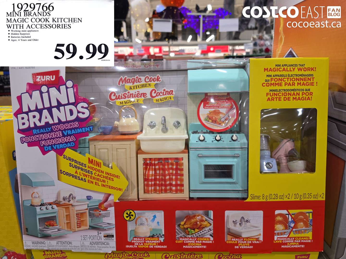 1929766 MINI BRANDS MAGIC COOK KITCHEN WITH ACCESSORIES $59.99
