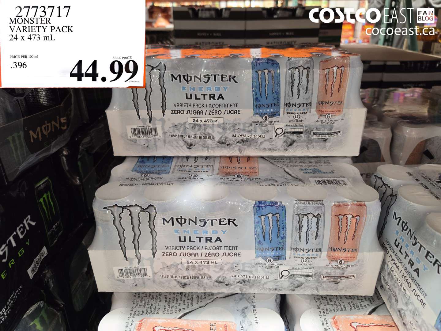 2773717 MONSTER VARIETY PACK 24 X 473 ML $44.99
