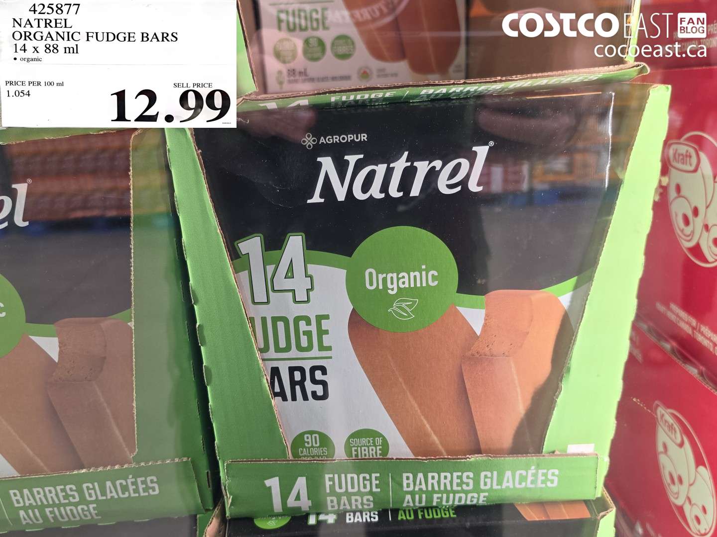 425877 NATREL ORGANIC FUDGE BARS 14 X 88 ML $12.99