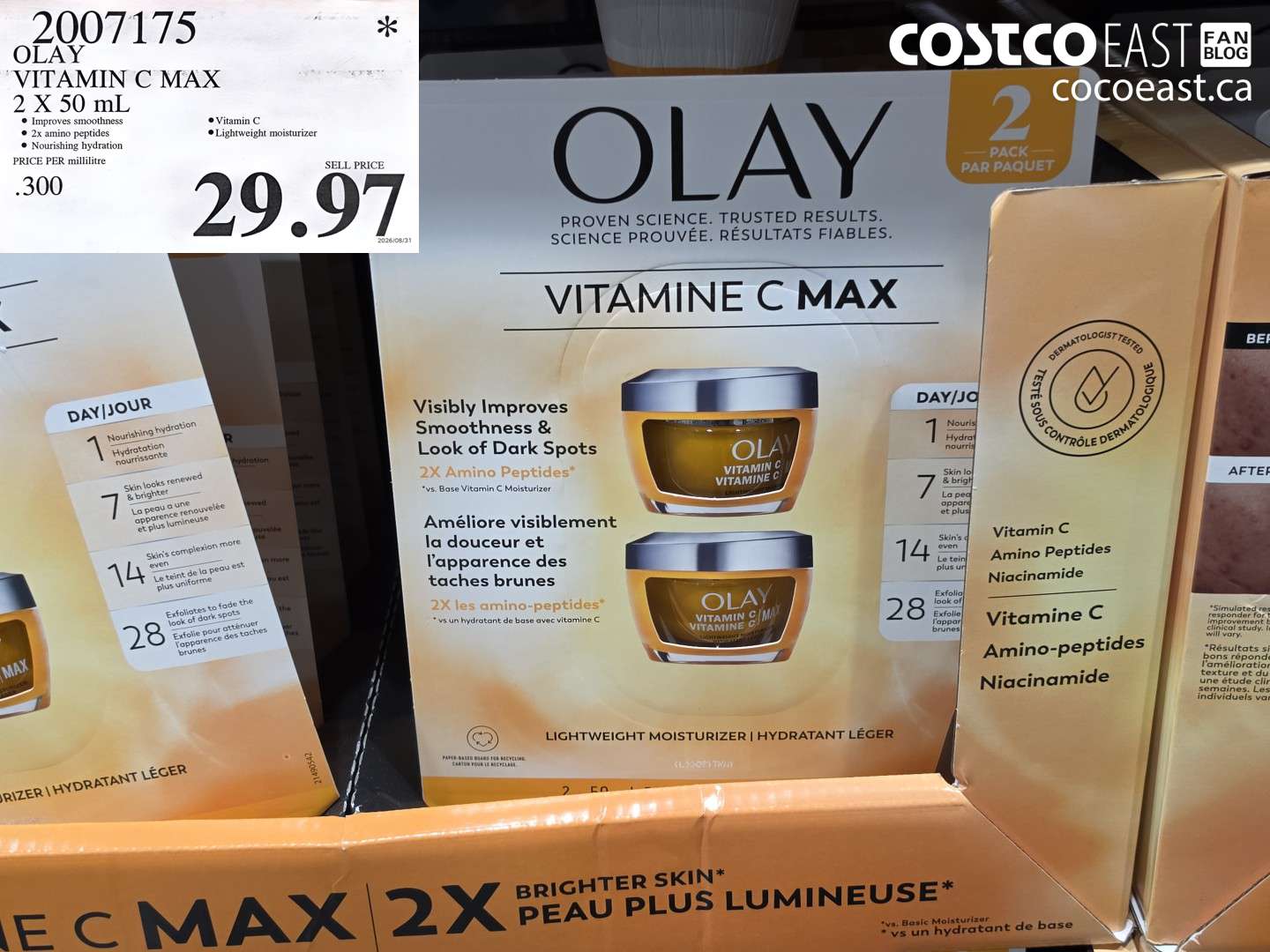 2007175 OLAY VITAMIN C MAX 2 X 50 ML $29.97