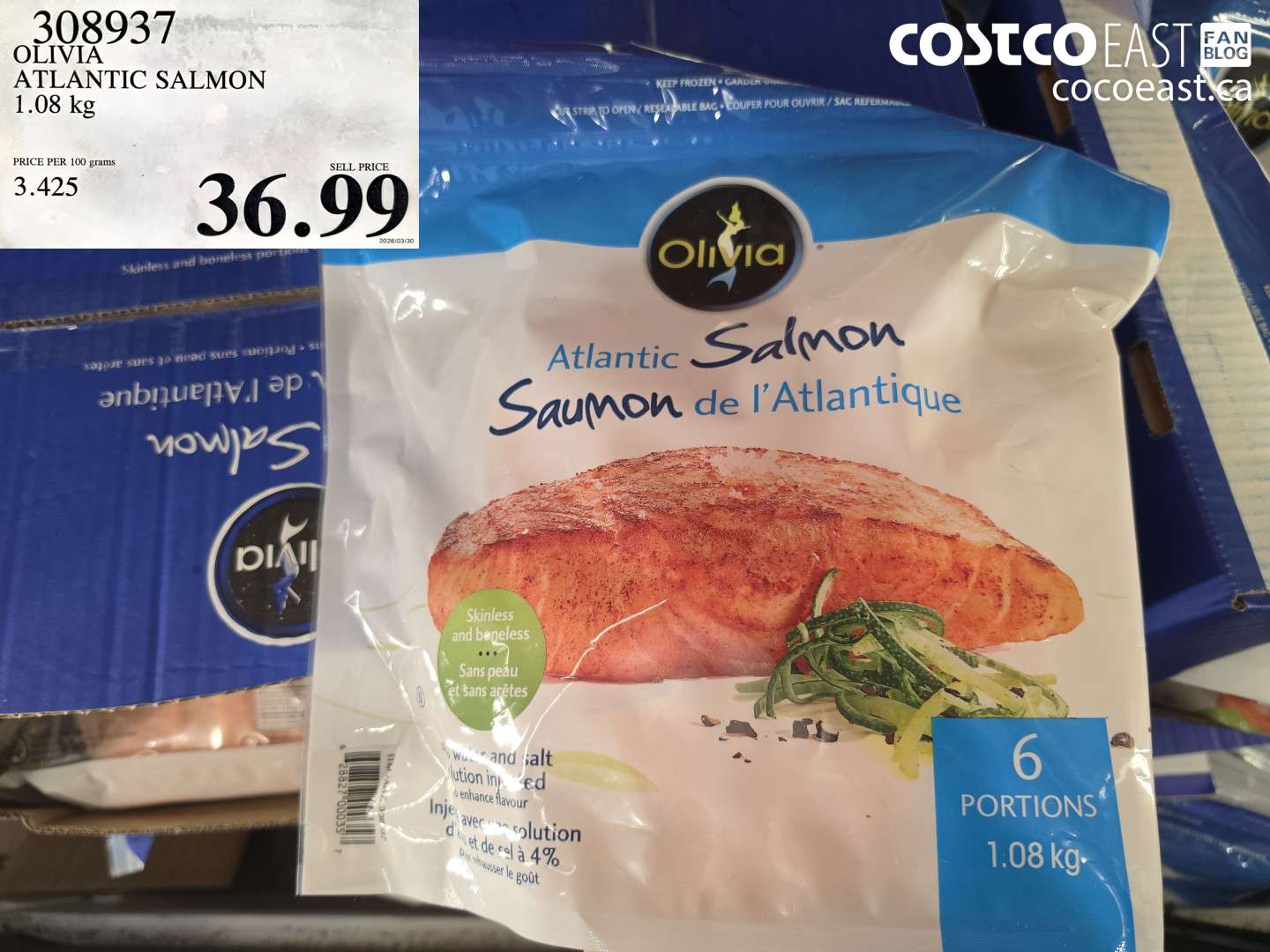 308937 OLIVIA ATLANTIC SALMON 1.08 KG $36.99