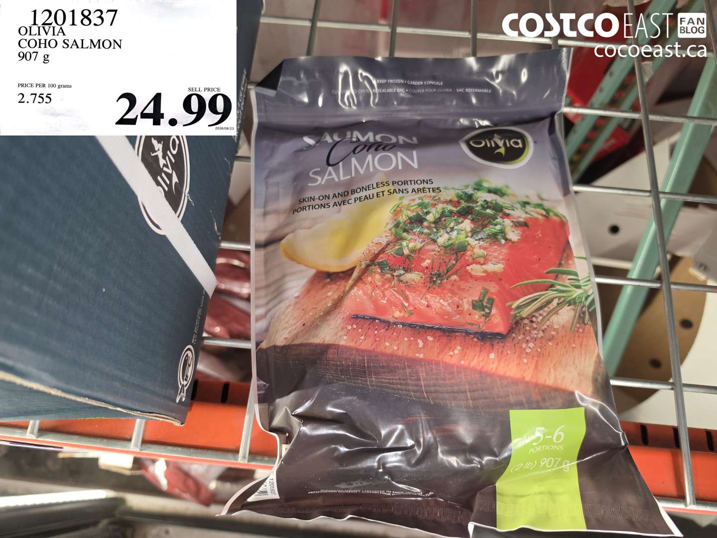 1201837 OLIVIA COHO SALMON 907 G $24.99