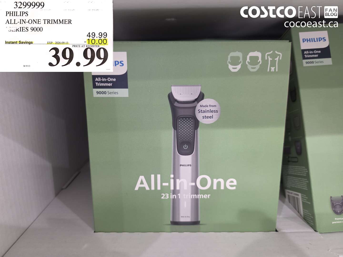 32999999 PHILIPS ALL-IN-ONE TRIMMER SERIES 9000 ($10.00 INSTANT SAVINGS EXPIRES ON 2026-09-13) $39.99